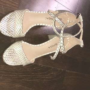 snake Skin via spiga heels
